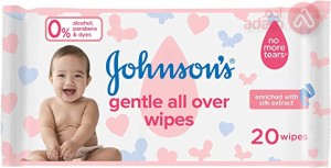 Johnson's Baby Wipes Gentle All Over 20 Wipes