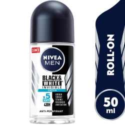 NIVEA ROLL INVIS B&W FRSH MEN 50ML