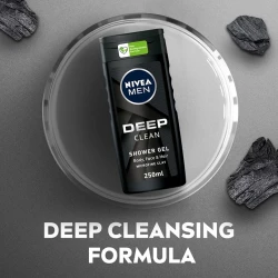 NIVEA SHWR GEL MEN DEEP CLEAN 250ML