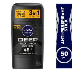 NIVEA DEO STICK DEEP BLACK CARBON 50ML