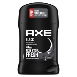 AXE  مزيل رائحة العرق ستيك للرجال من أكس، حماية لمدة طويلة من الرائحة، بلاك، عطر لا يقاوم حتى ٤٨ ساعة، ٥٠مل