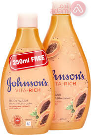 Johnson's Body Wash with Papaya Extract 400 ml + 250 ml