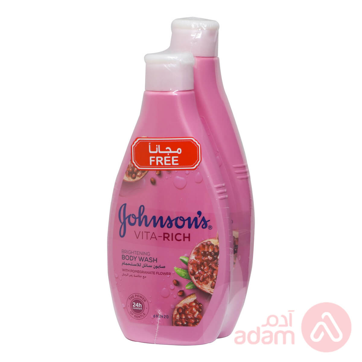 Johnson Body Wash Pomegranate Flower Extract 400Ml+250Ml