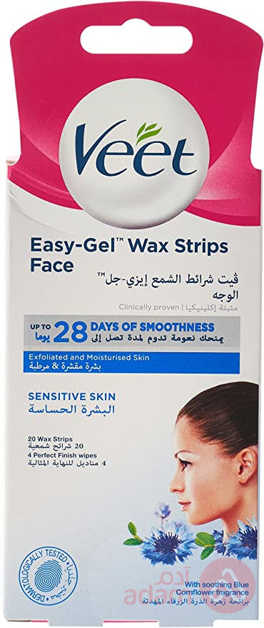 Veet Face Precision Wax Strips 20Strips