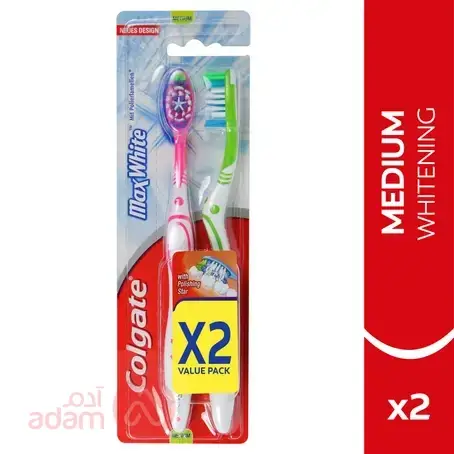 Colgate T B Max White Medium 1+1Free
