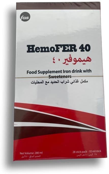 Hemofer 40Mg 5Ml | 28 STICK PACK