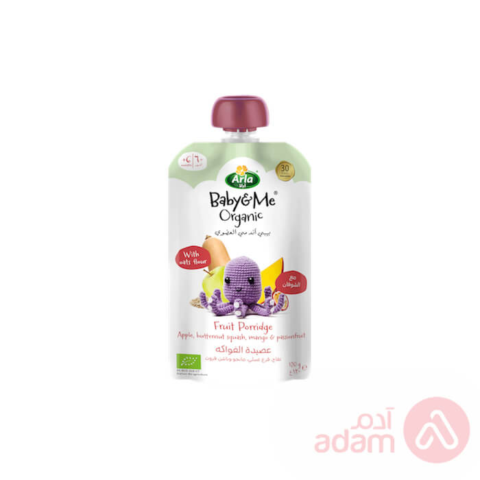 Arla Baby&Me Organic Fruit Porridge Passion&Mango 120Gm(1410)