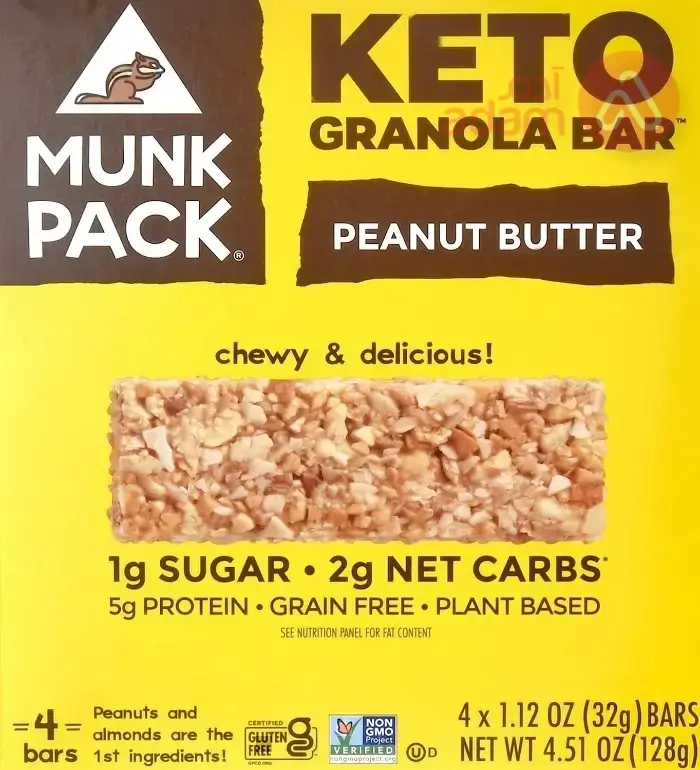 MUNK PACK KETO GRANOLA PEANUT BUTTER BAR | 32 GM