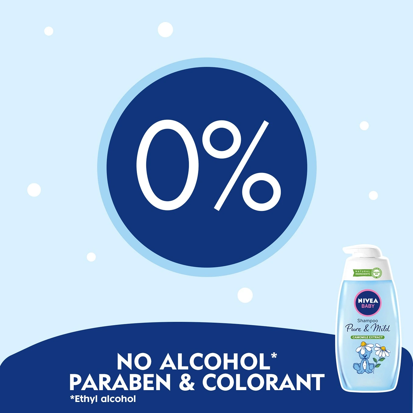 نيفيا بيبي شامبو بيور آند ميلد بخلاصة البابونج 500 مل