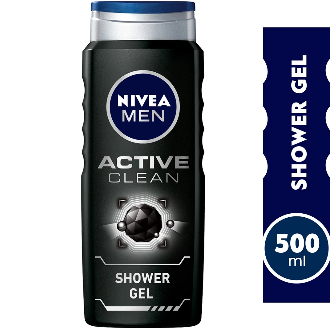 NIVEA SHWR GEL ACTIVE CLEAN  500ML