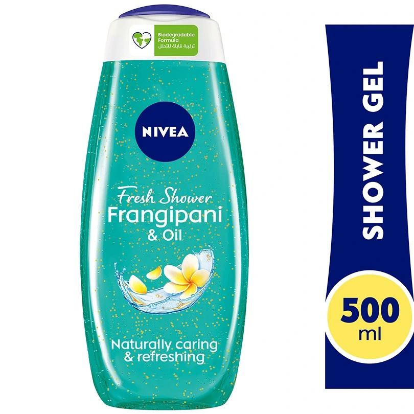 NIVEA SHWR GEL FRANGIPANI &OIL 500ML
