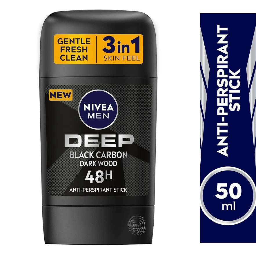NIVEA DEO STICK DEEP BLACK CARBON 50ML