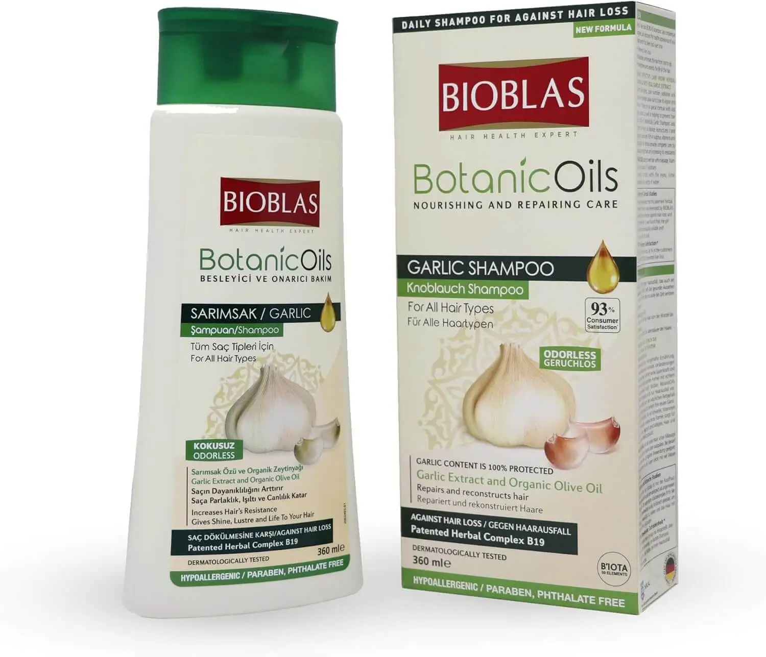 بايوبلاس بوتانيك أويل شامبو بالثوم