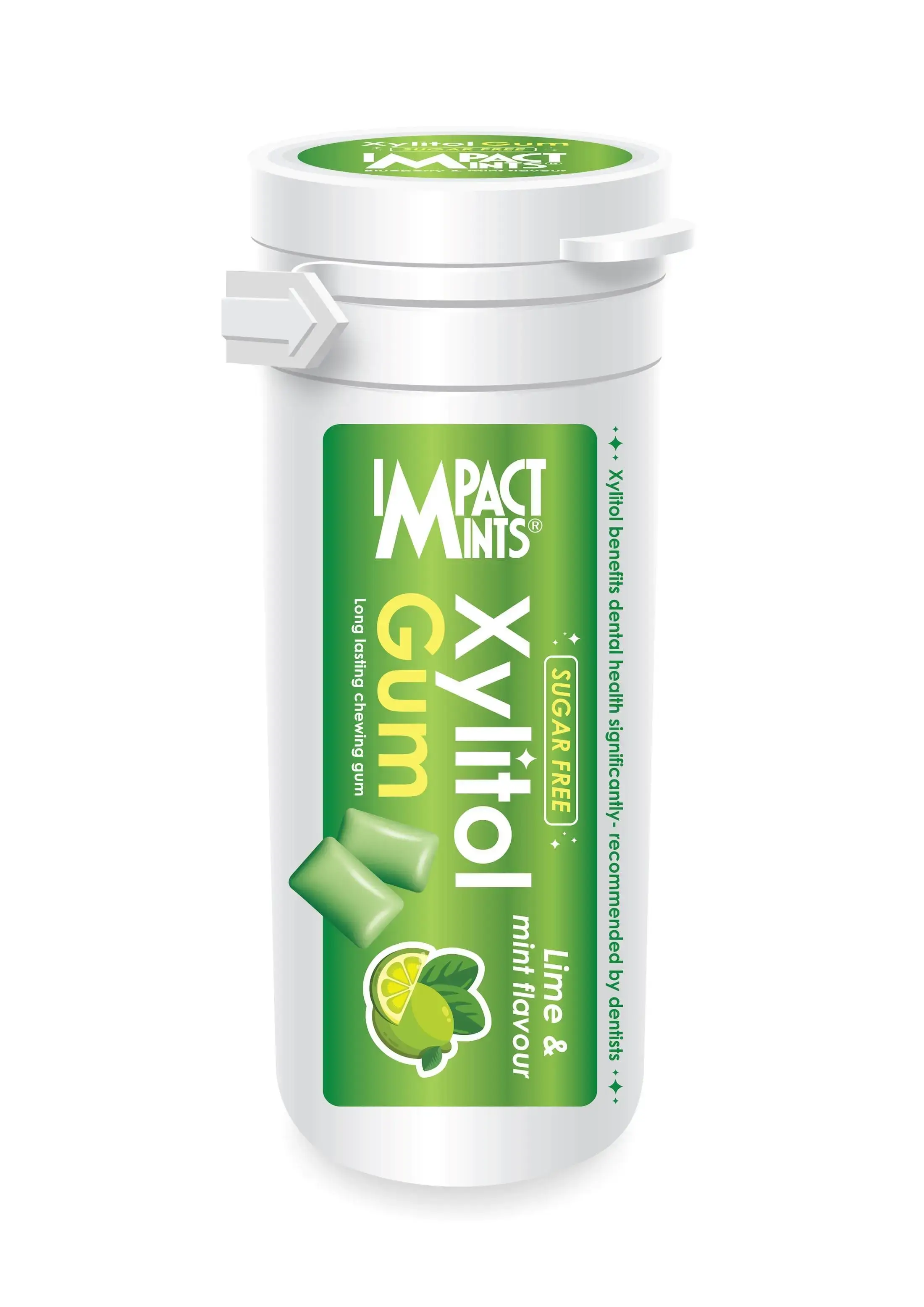 IMPACT XYLITOL GUM LIME | 30GM