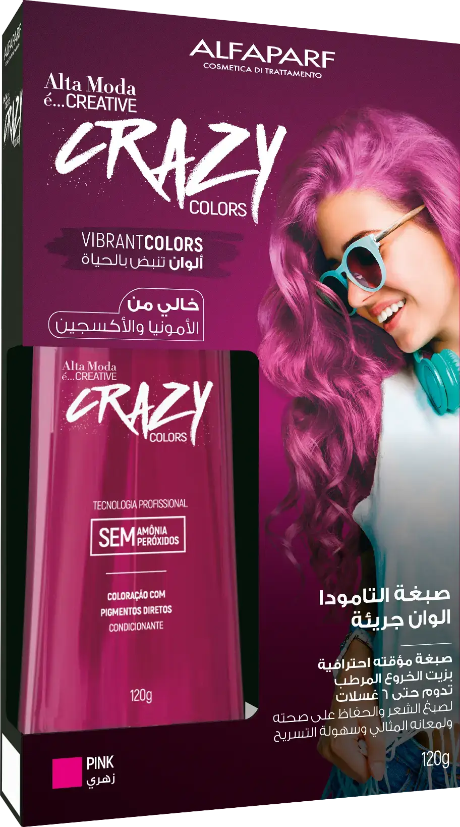 Creative Crazy Colors Hot Pink