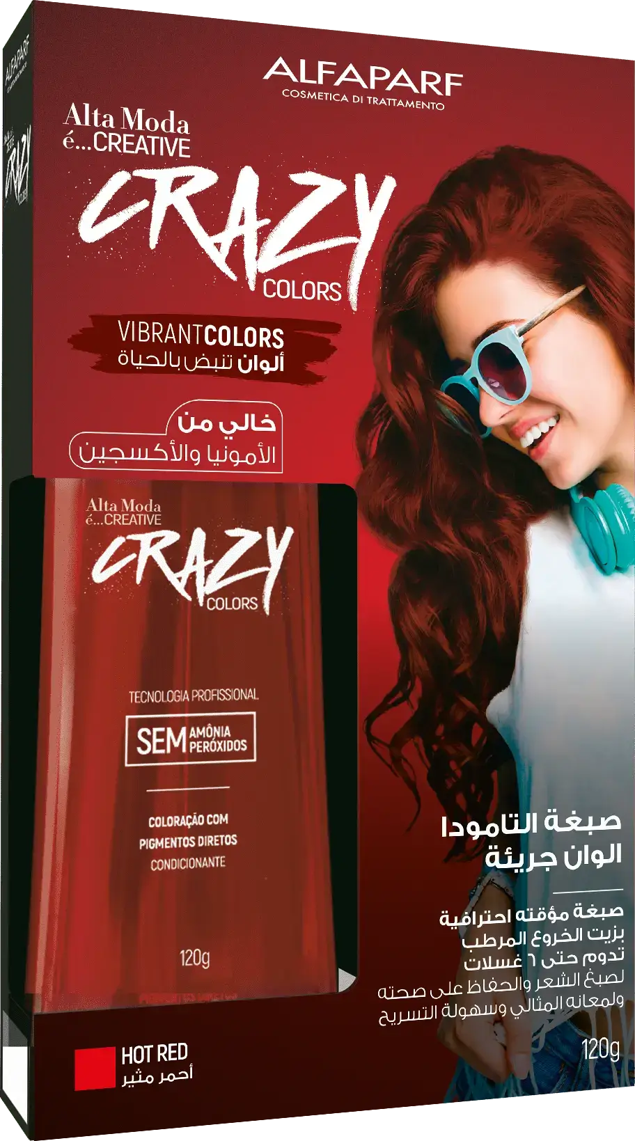 Creative Crazy Colors Hot Red