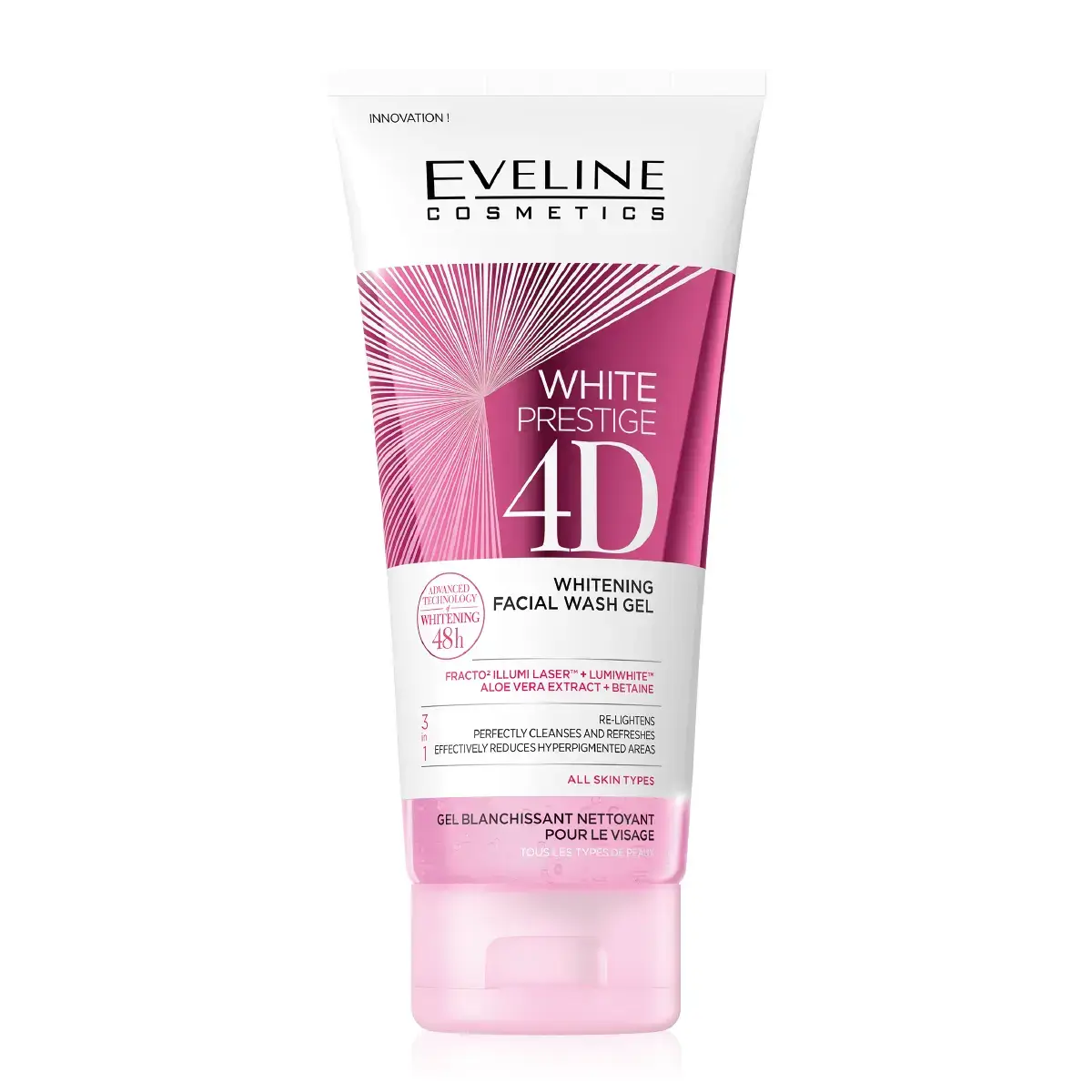 Eveline White Prestige 4D Whitening Facial Wash Gel | 200Ml