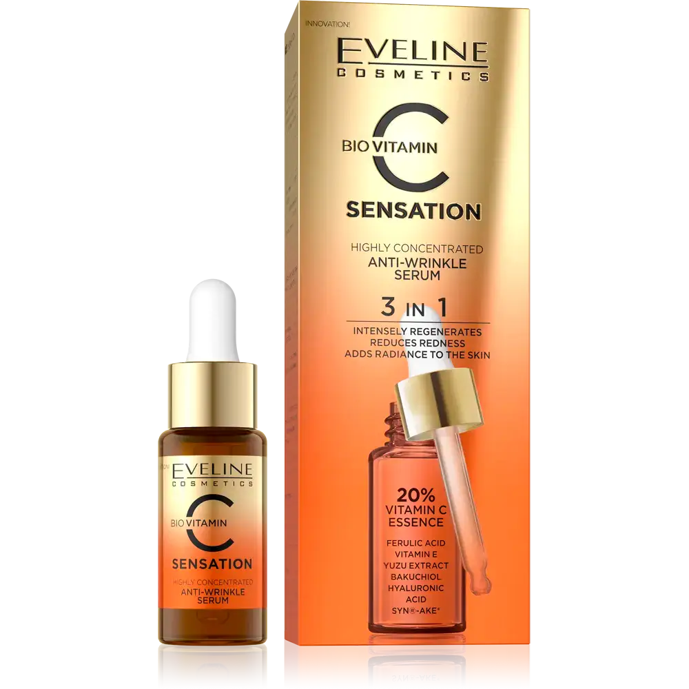 Eveline C Sensation Vit C 20% Anti-Wrinkle Serum | 18Ml