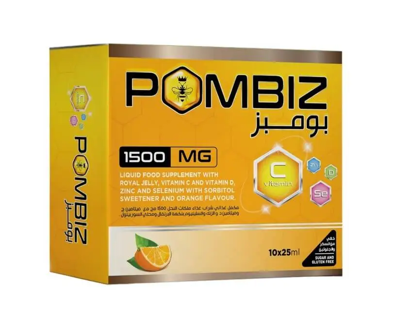 Pombiz Royal Jelly 1500mg | 10 Vial