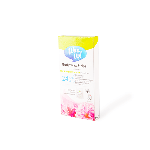 واكس اب شرائح شمعية للشعر الكثيف والقوي | 24قطعة