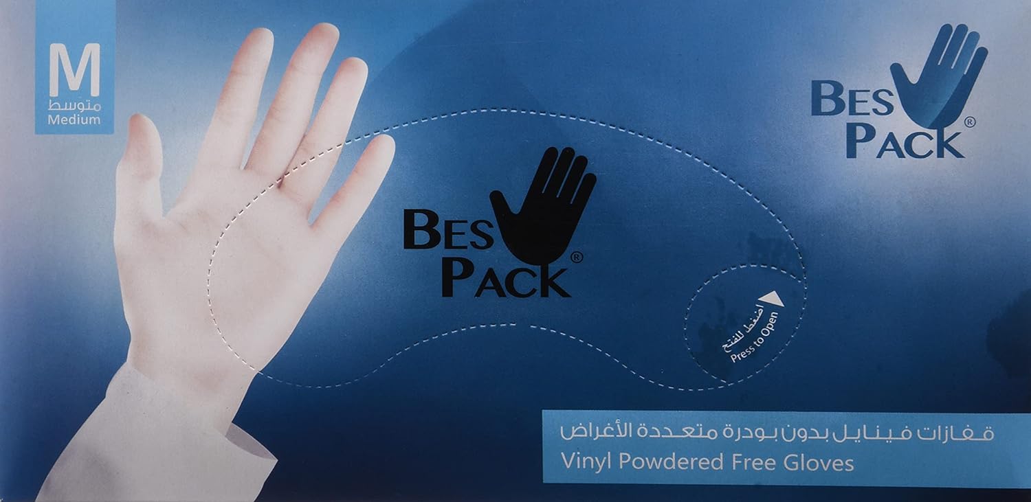 VINYL GLOVES POWDER FREE LAR